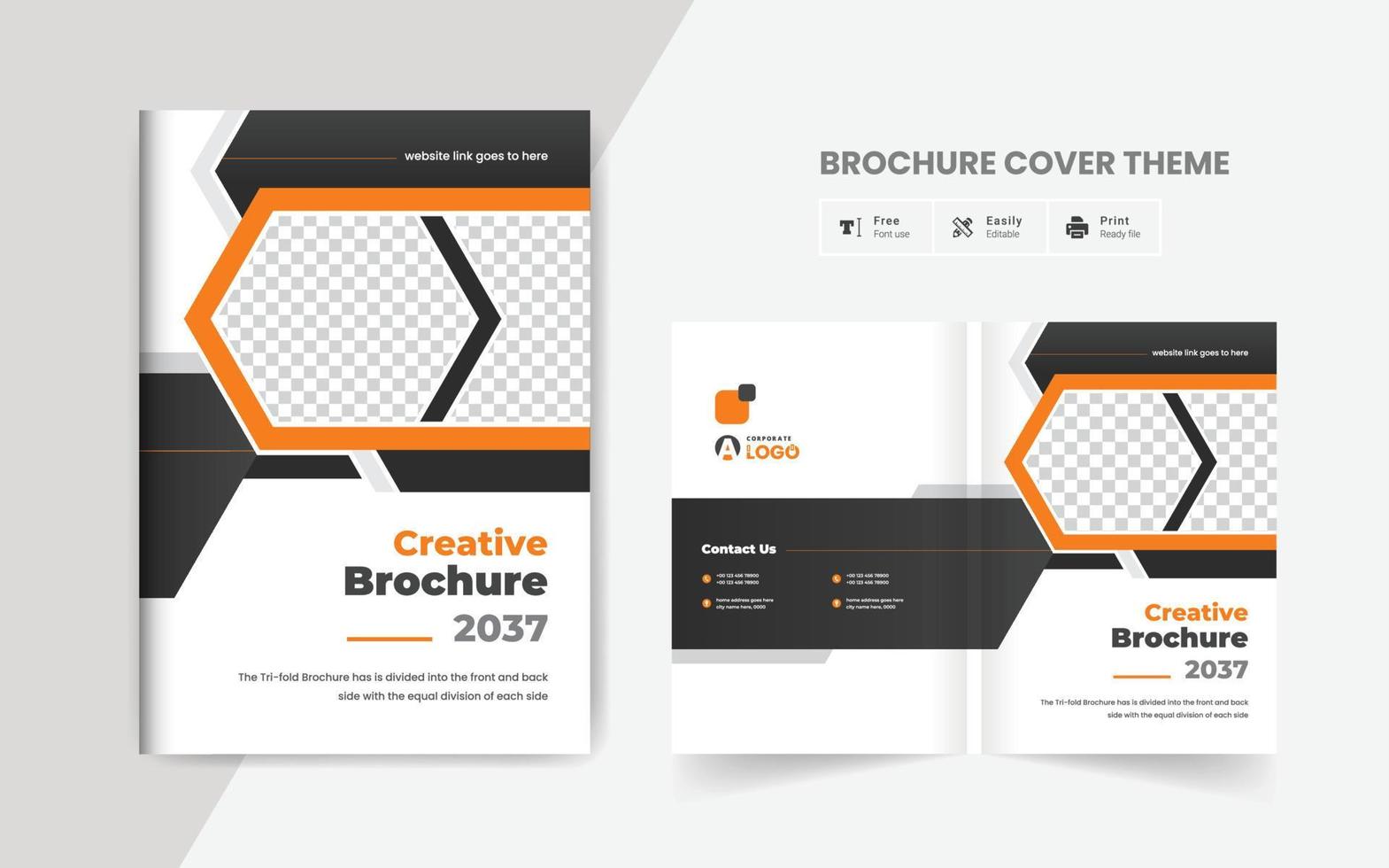 modern company profile business brochure template layout creative and clean annul report professional business brochure template design vector