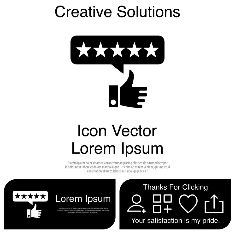 Star Rating Icon Vector EPS 10