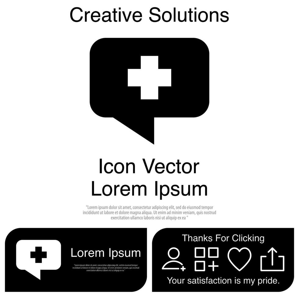 Talk About Medicine Icon Vector EPS 10