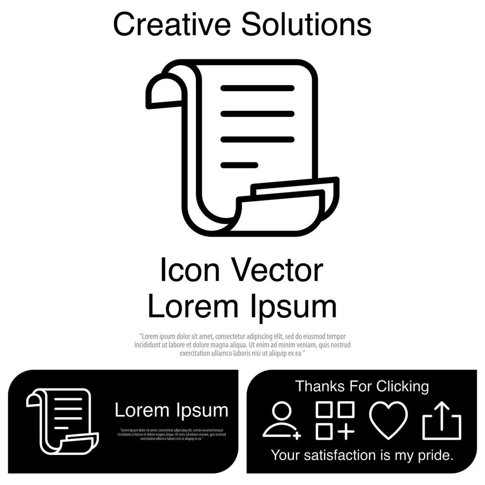 Paper Icon Vector EPS 10
