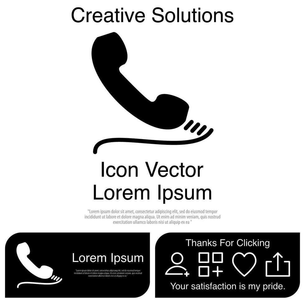 Telephone Icon Vector EPS 10