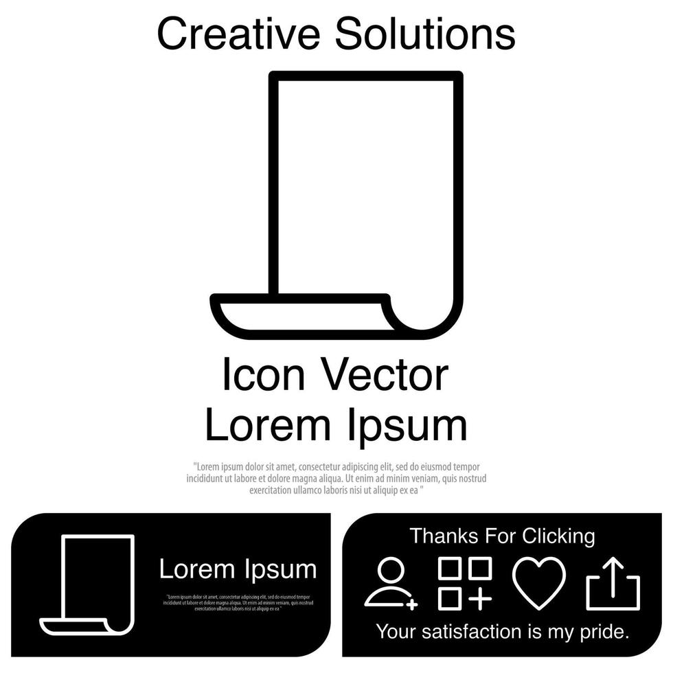 Paper Icon Vector EPS 10