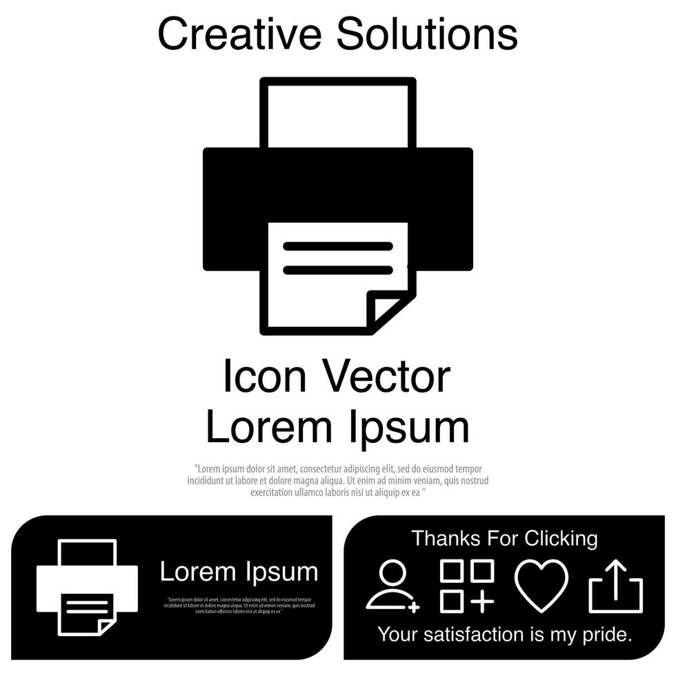 icono de impresora eps vectoriales 10 vector