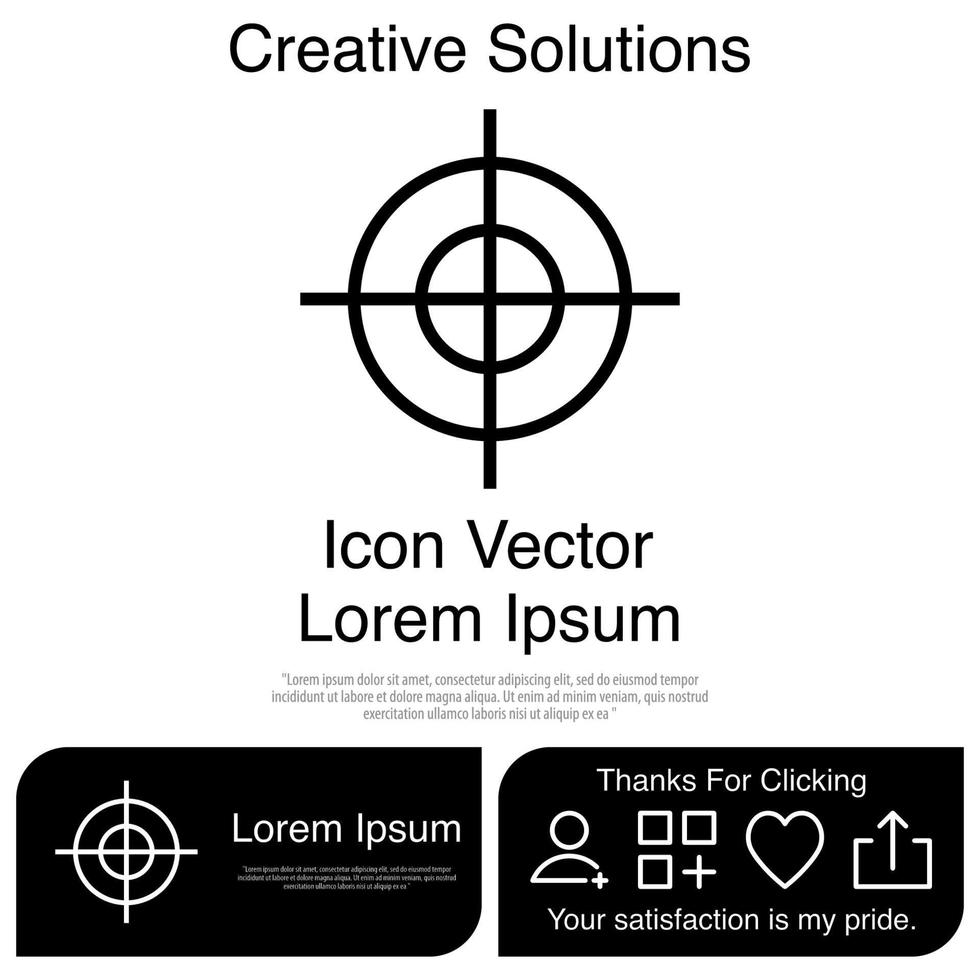 Target Scope Icon Vector EPS 10