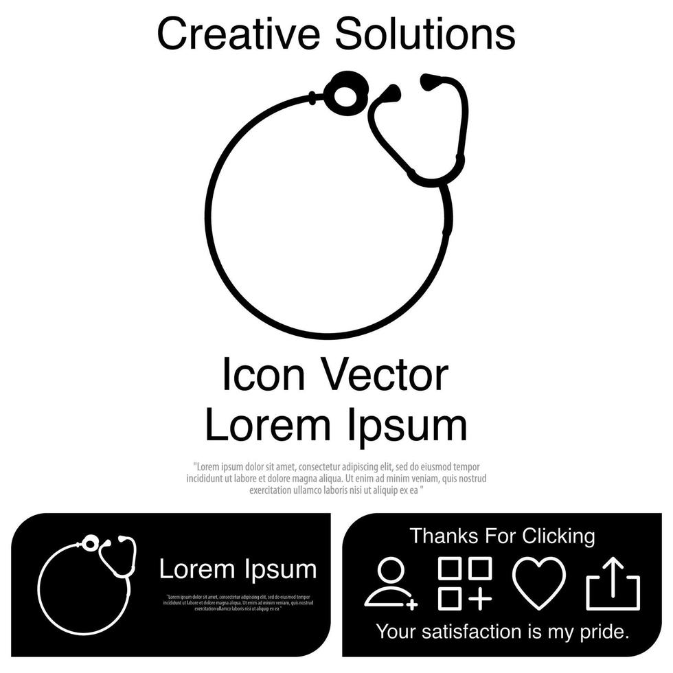 Stethoscope Icon Vector EPS 10
