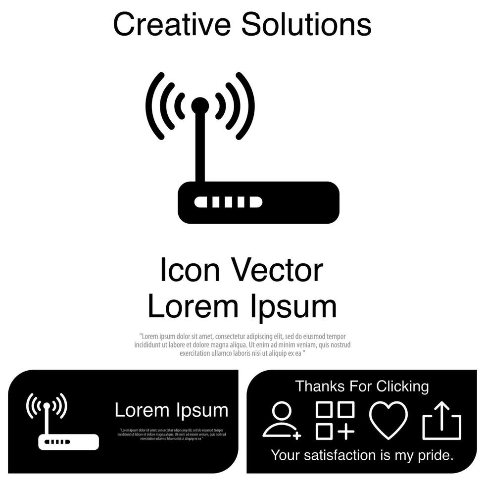 Router Icon Vector EPS 10