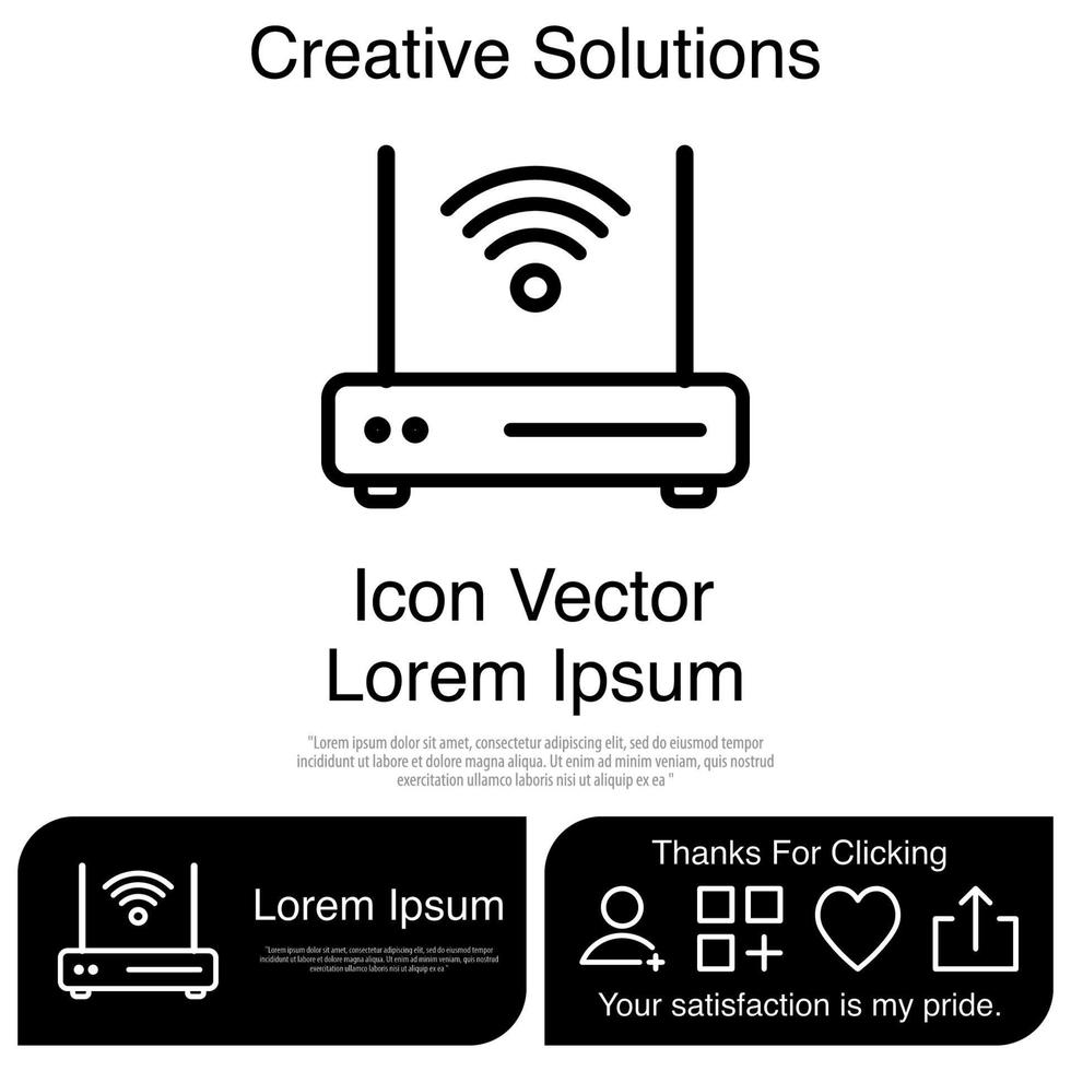 Router Icon Vector EPS 10