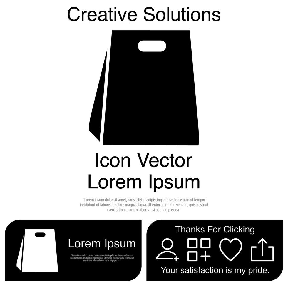 Shopping Bag Icon Vector EPS 10
