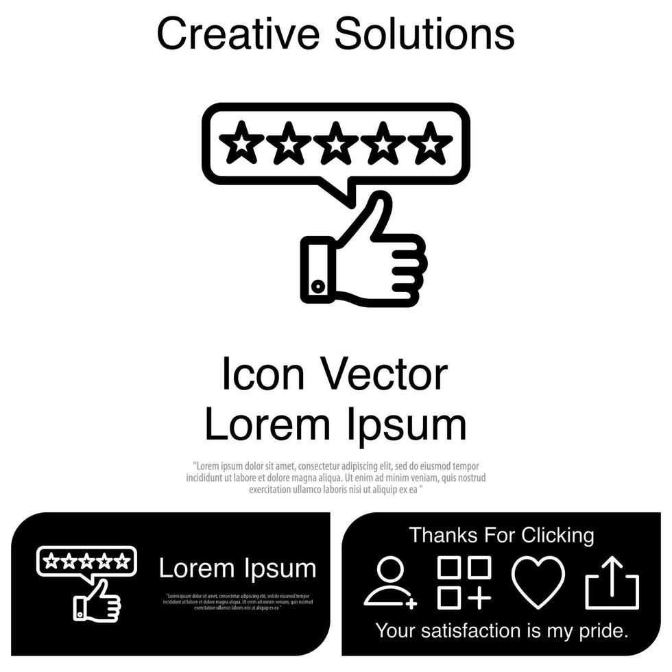 Star Rating Icon Vector EPS 10