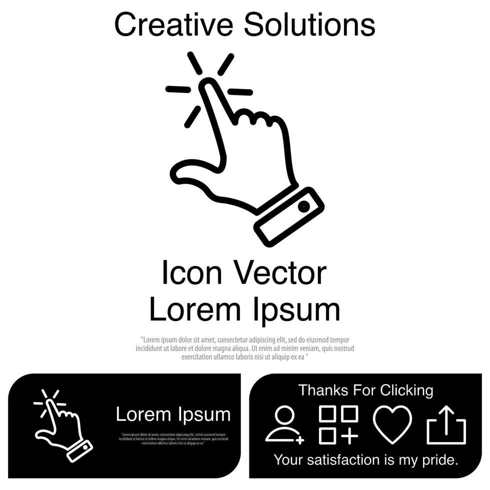 toque de dedo o gestos de pantalla táctil en el icono del teléfono vector eps 10