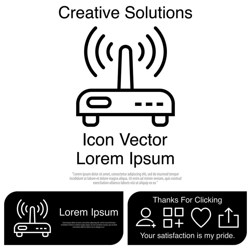 Router Icon Vector EPS 10