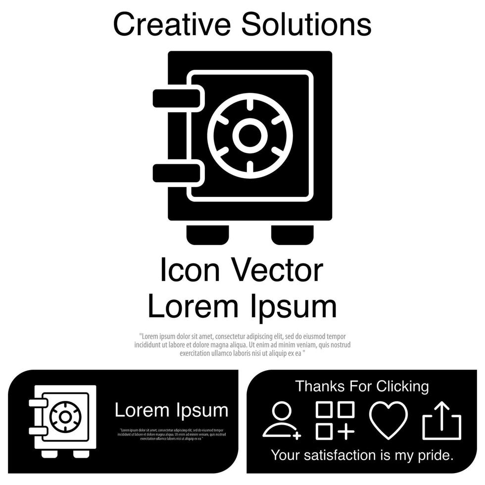 icono de caja de seguridad eps vectoriales 10 vector