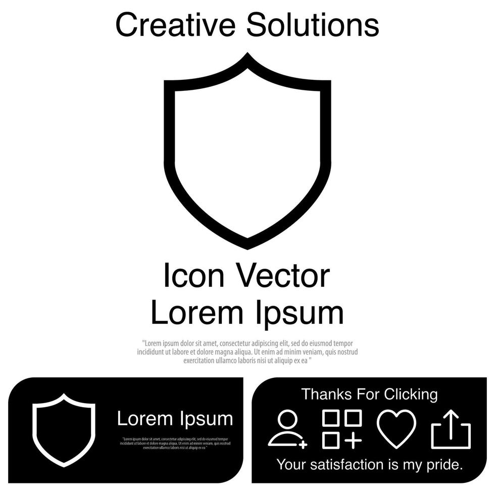 escudo, icono, vector, eps, 10 vector