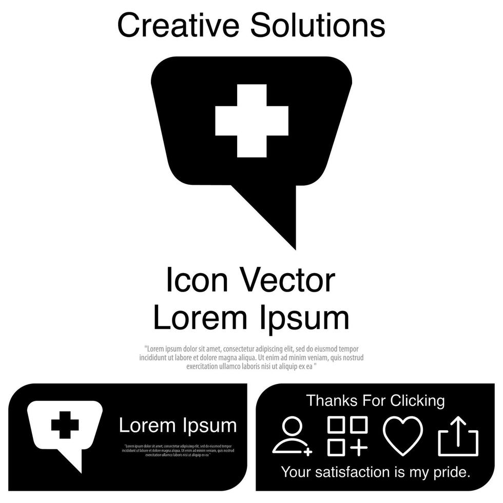 Talk About Medicine Icon Vector EPS 10