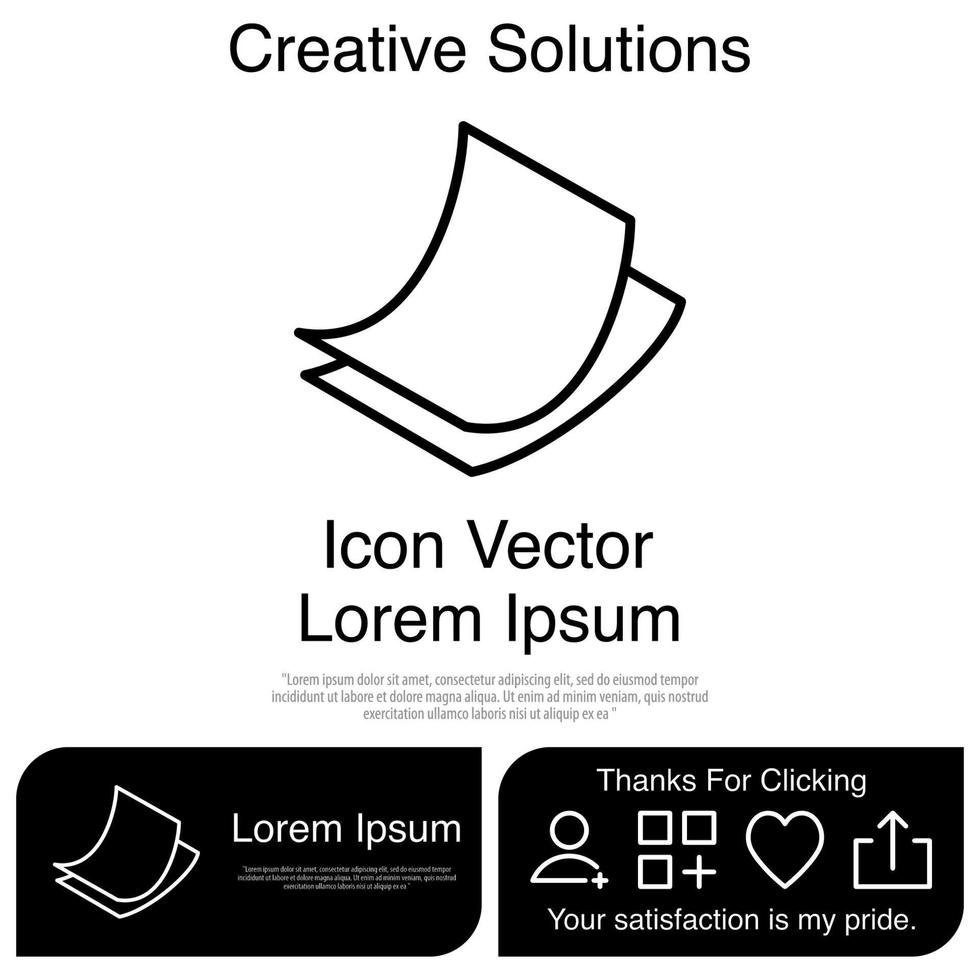 papel, icono, vector, eps, 10 vector