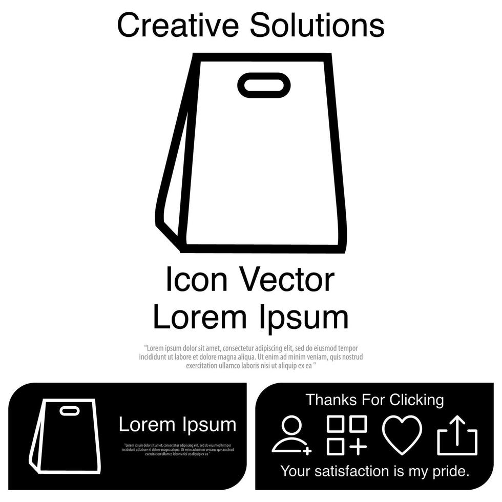 Shopping Bag Icon Vector EPS 10