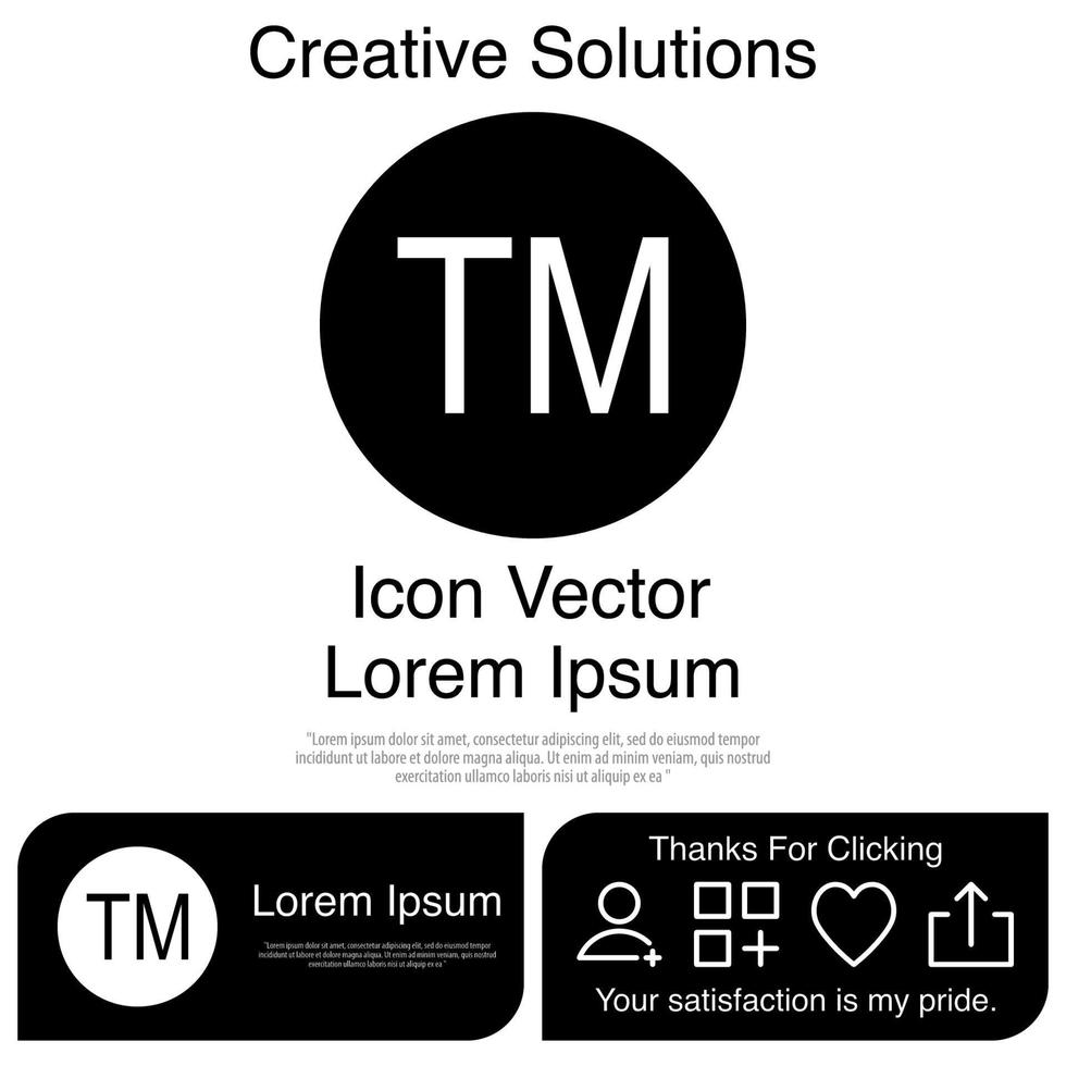 Trademark Icon Vector EPS 10