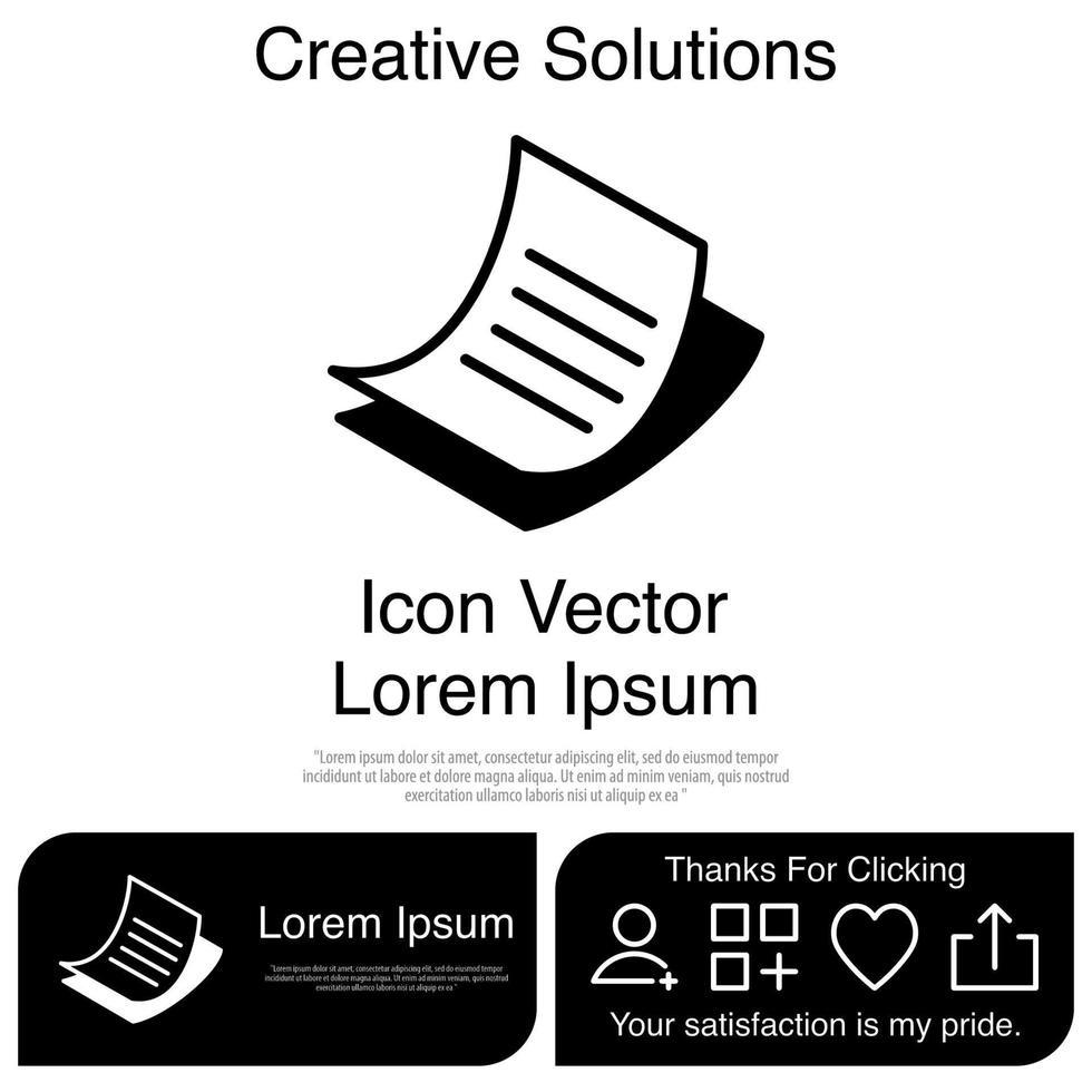 Paper Icon Vector EPS 10