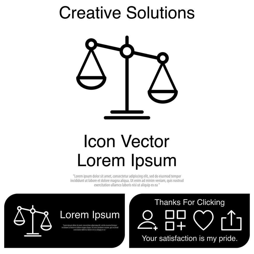 Scales Icon Vector EPS 10