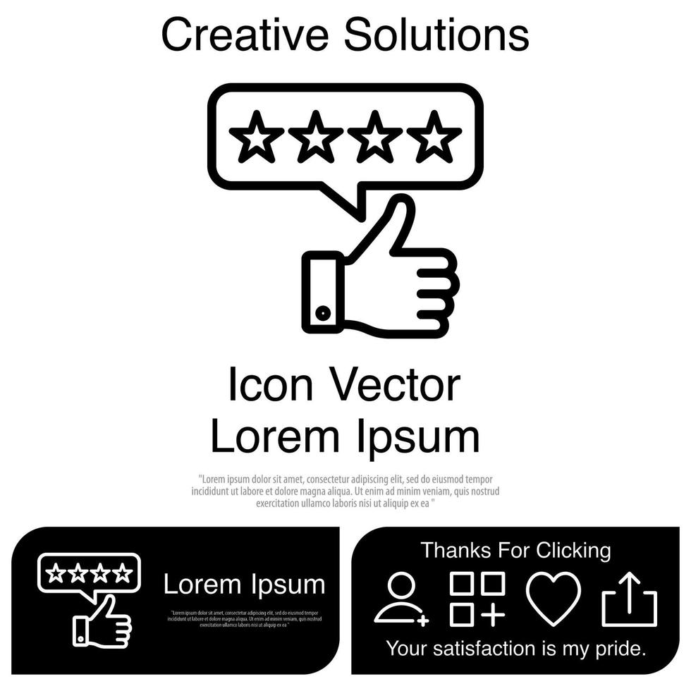 Star Rating Icon Vector EPS 10