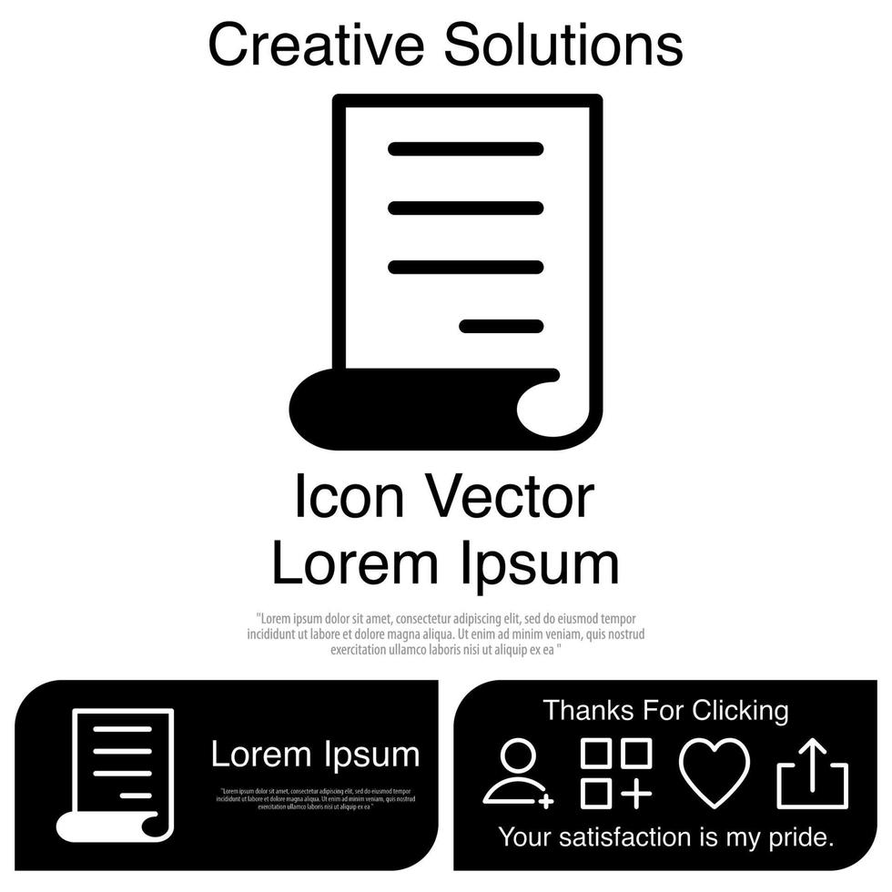 Paper Icon Vector EPS 10