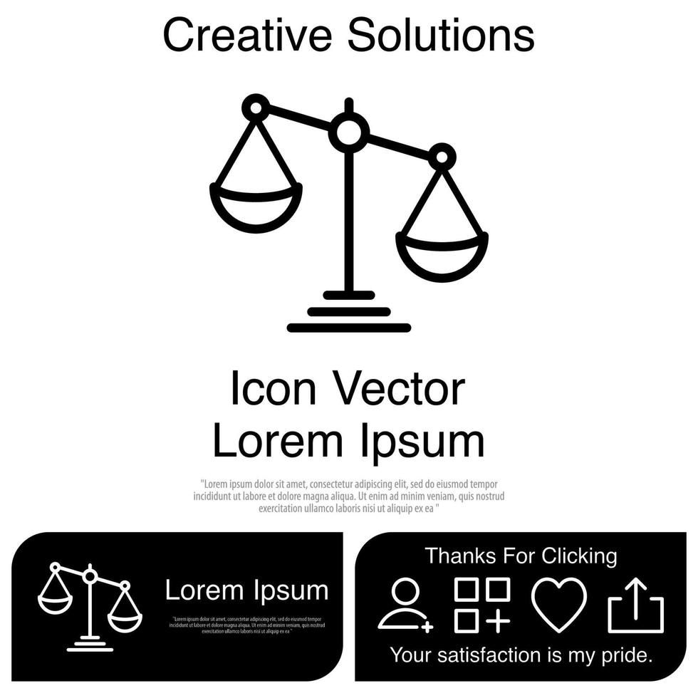 Scales Icon Vector EPS 10