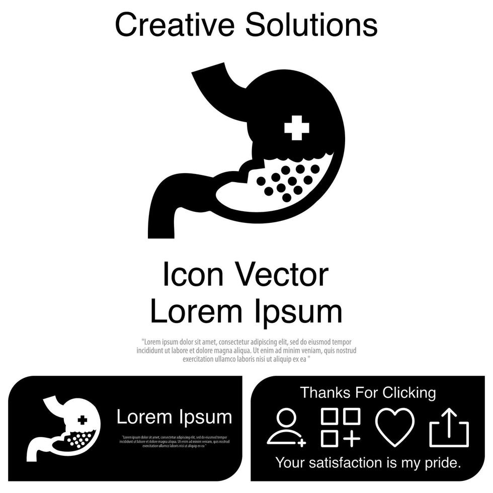 Stomach Icon Vector EPS 10