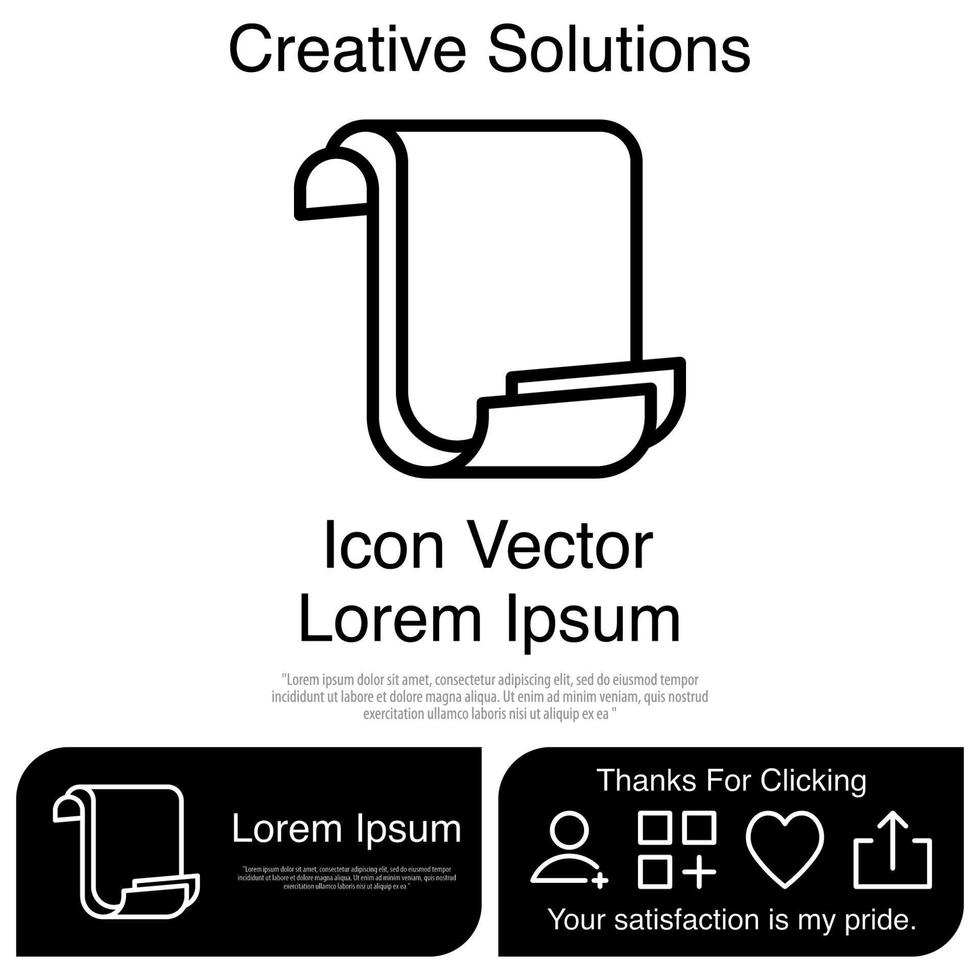 Paper Icon Vector EPS 10