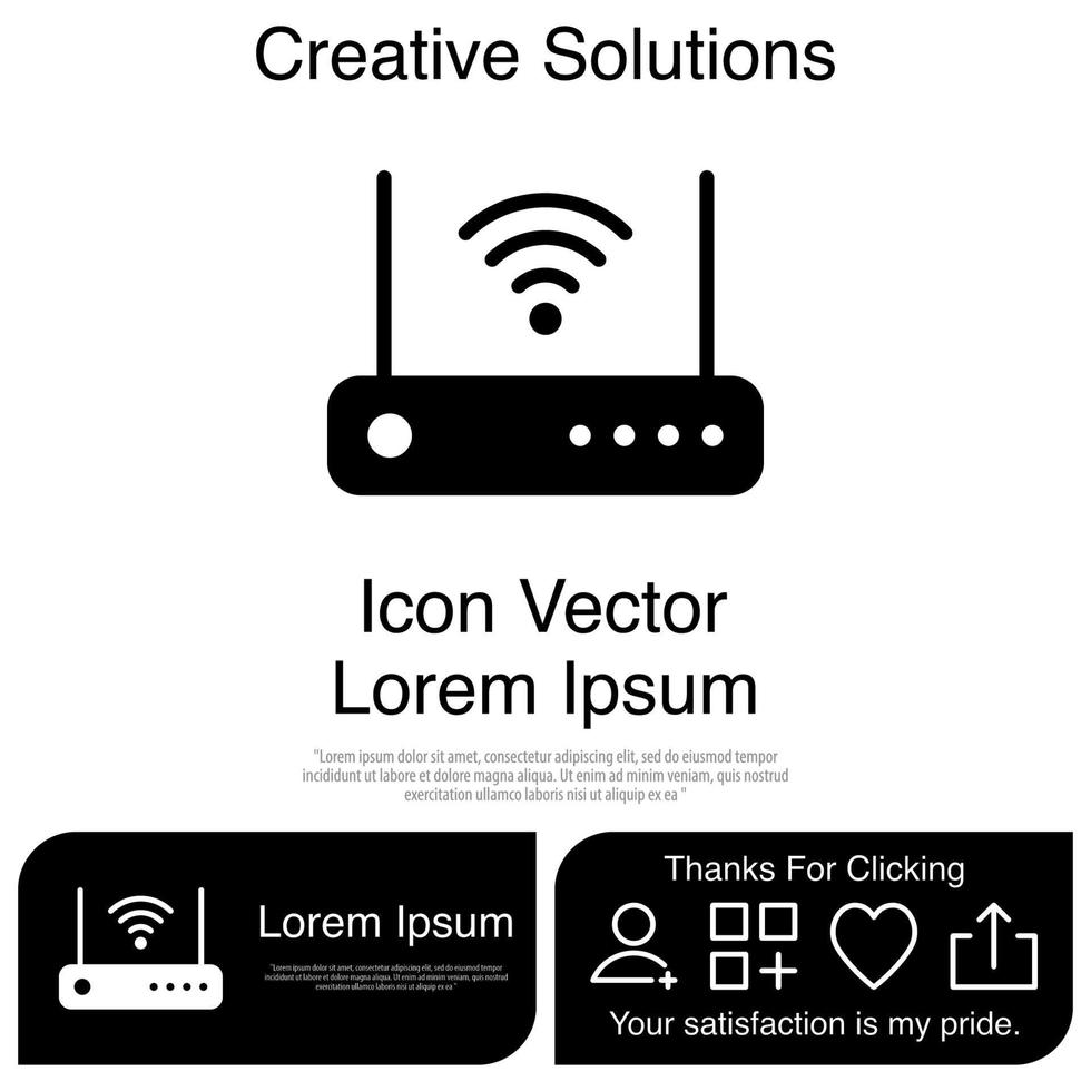 Router Icon Vector EPS 10