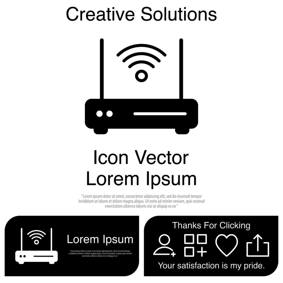 Router Icon Vector EPS 10