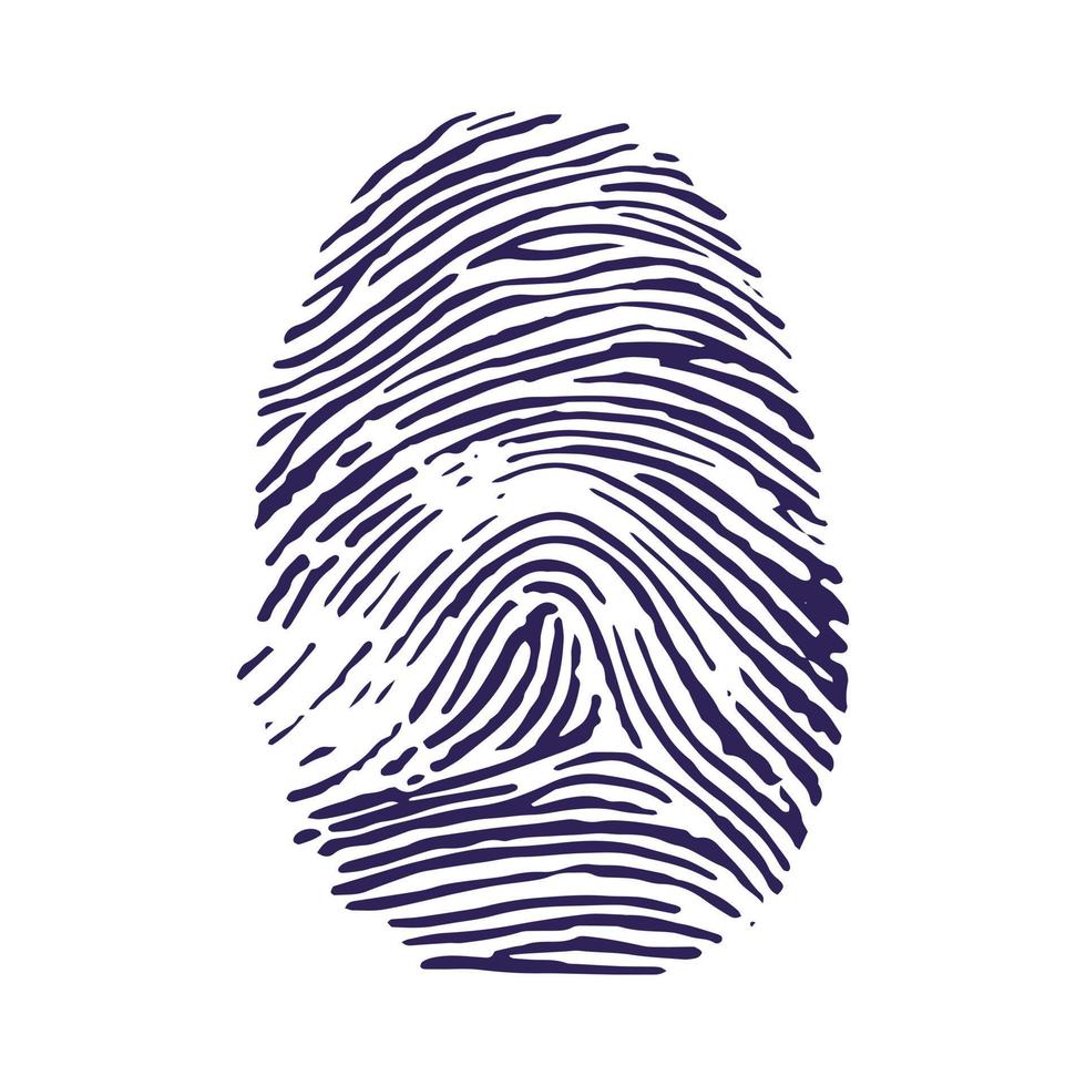 fingerprint icon vector design