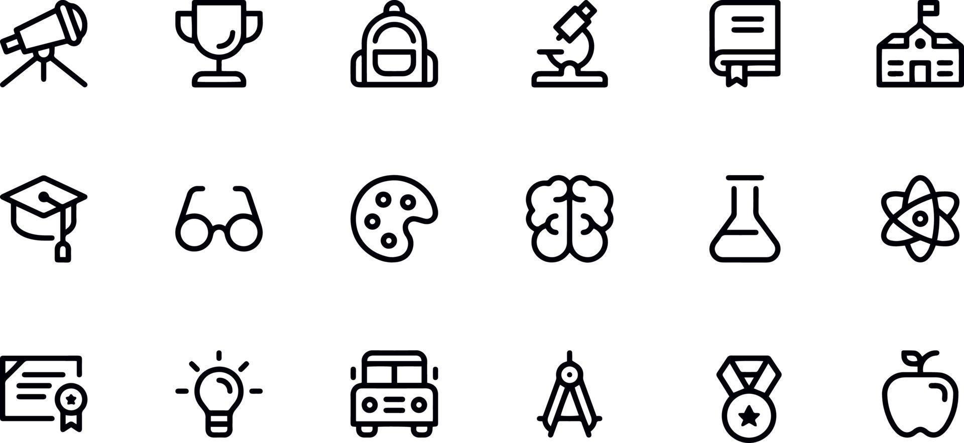 education icons vector design
