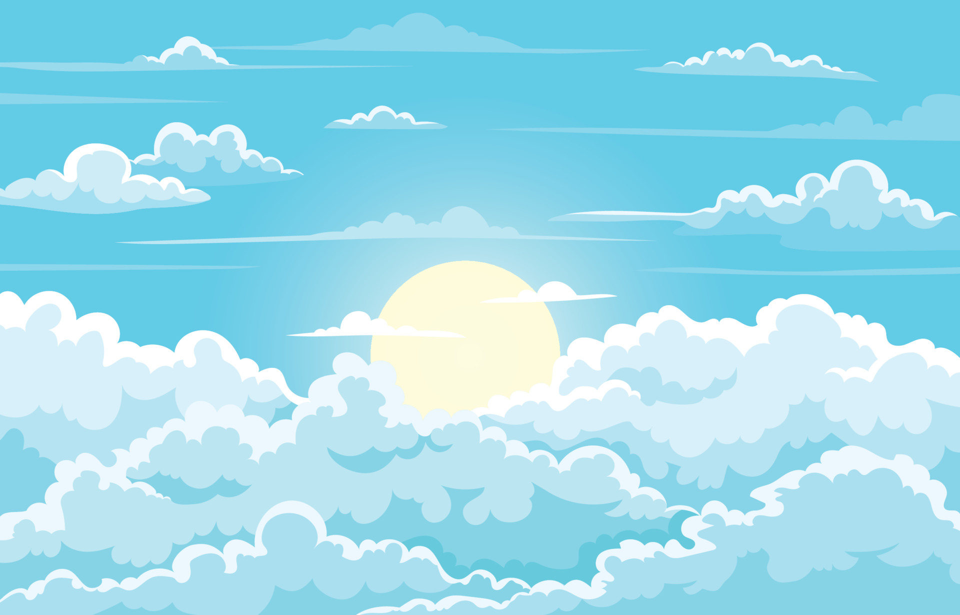 Cloudy Sky Vector Art, Icons, and Graphics for Free Download