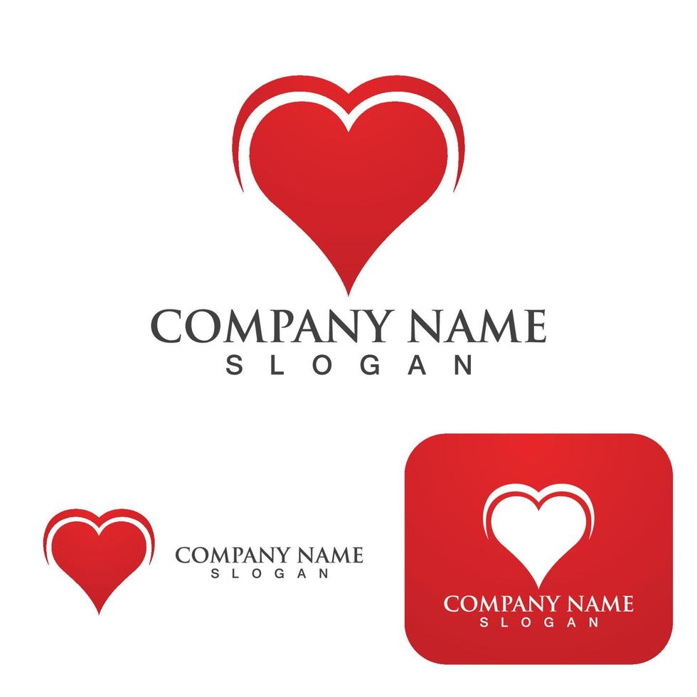 Love logo Vector illustration design