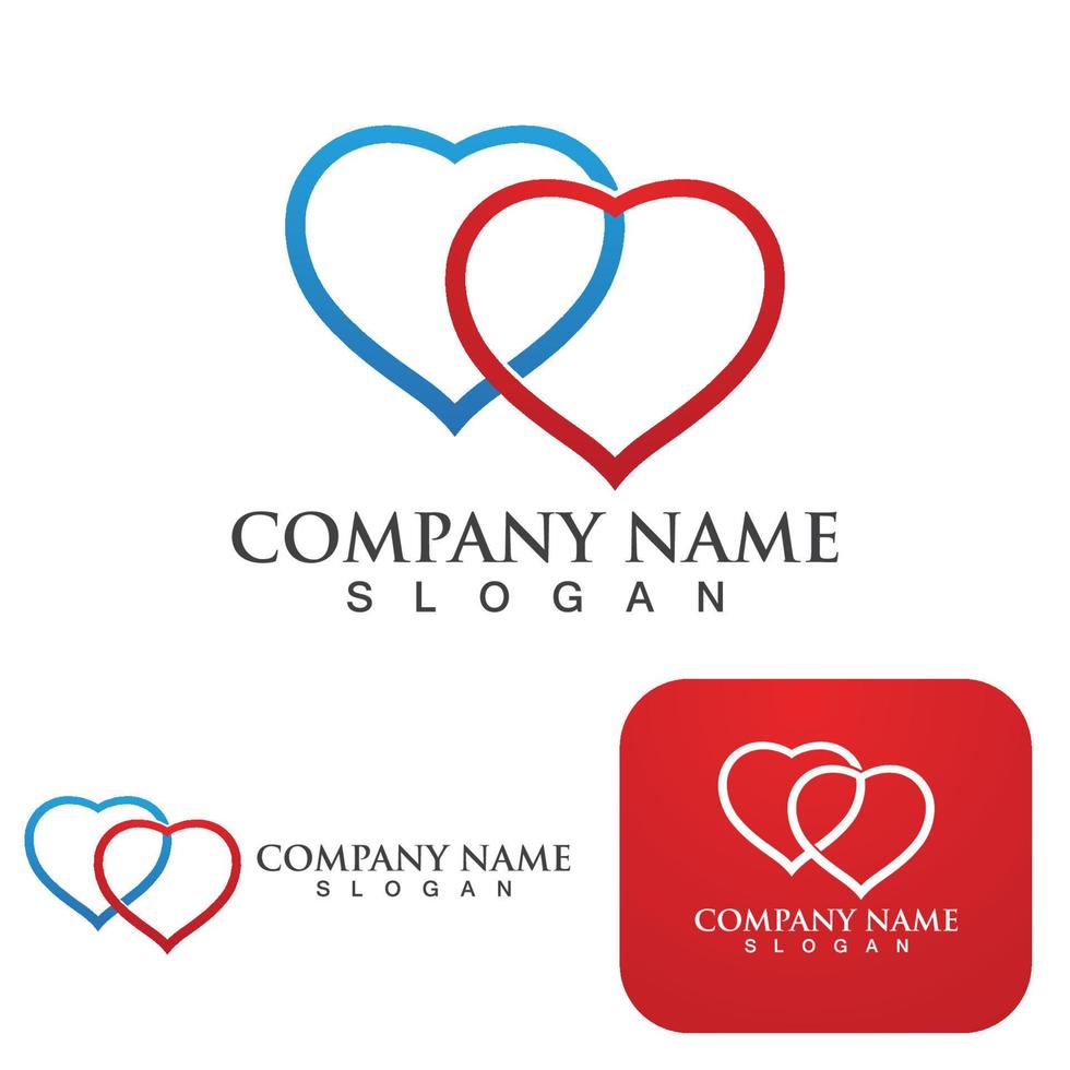 Love logo Vector illustration design