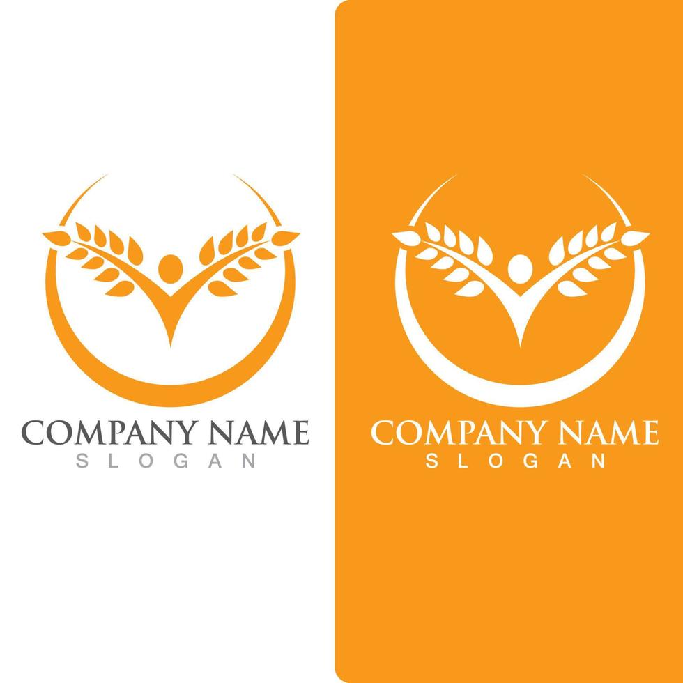 wheat logo vector