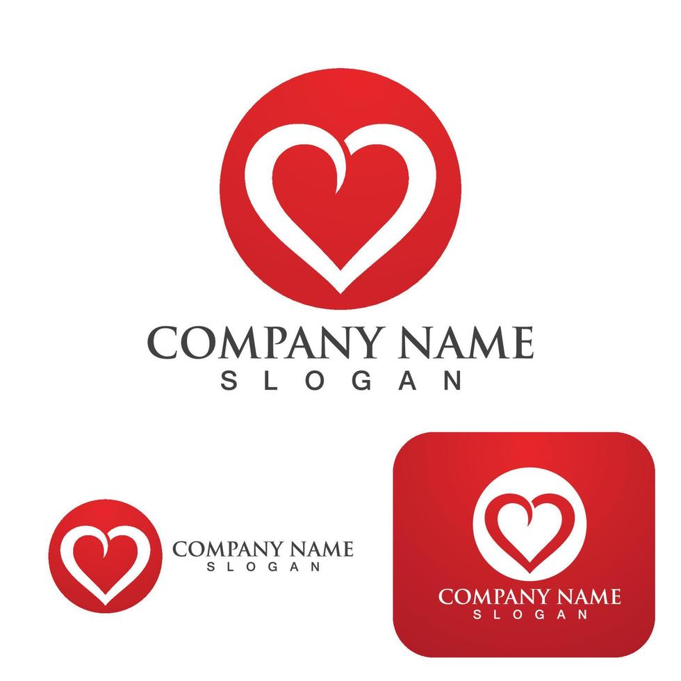 Love logo Vector illustration design