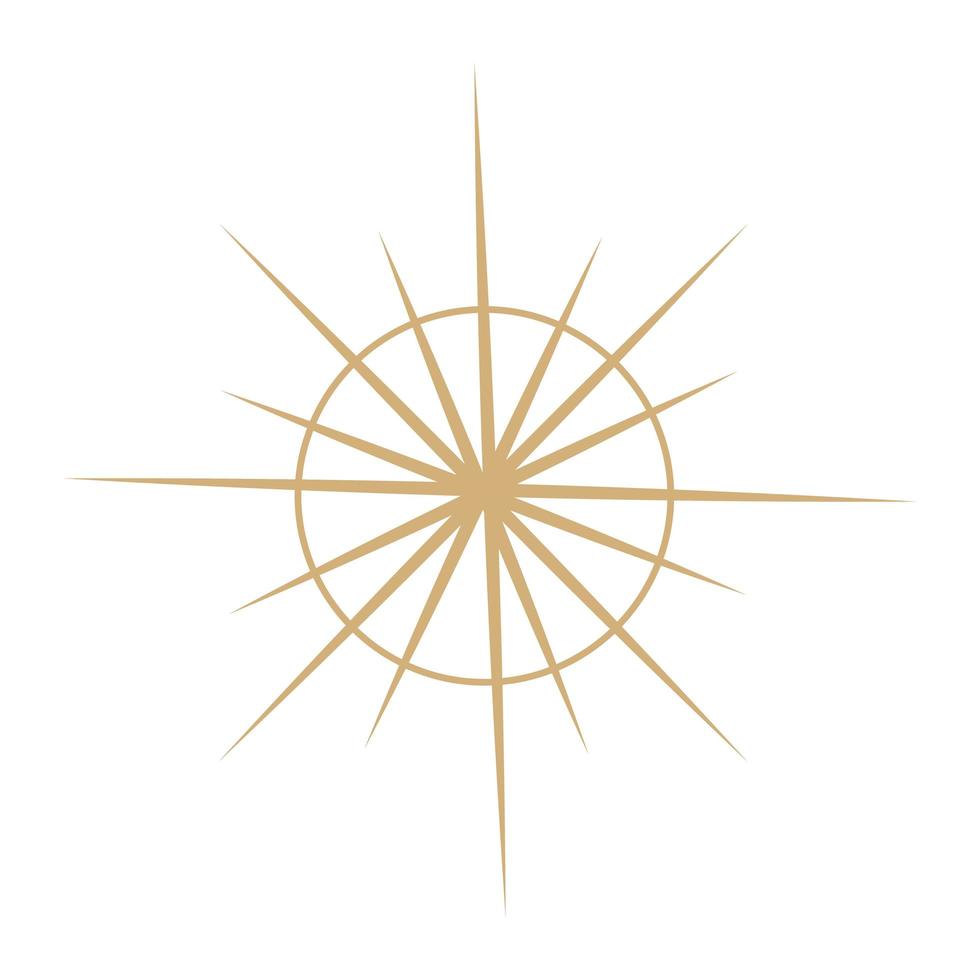 estrella de color dorado, icono de estrella dorada. vector