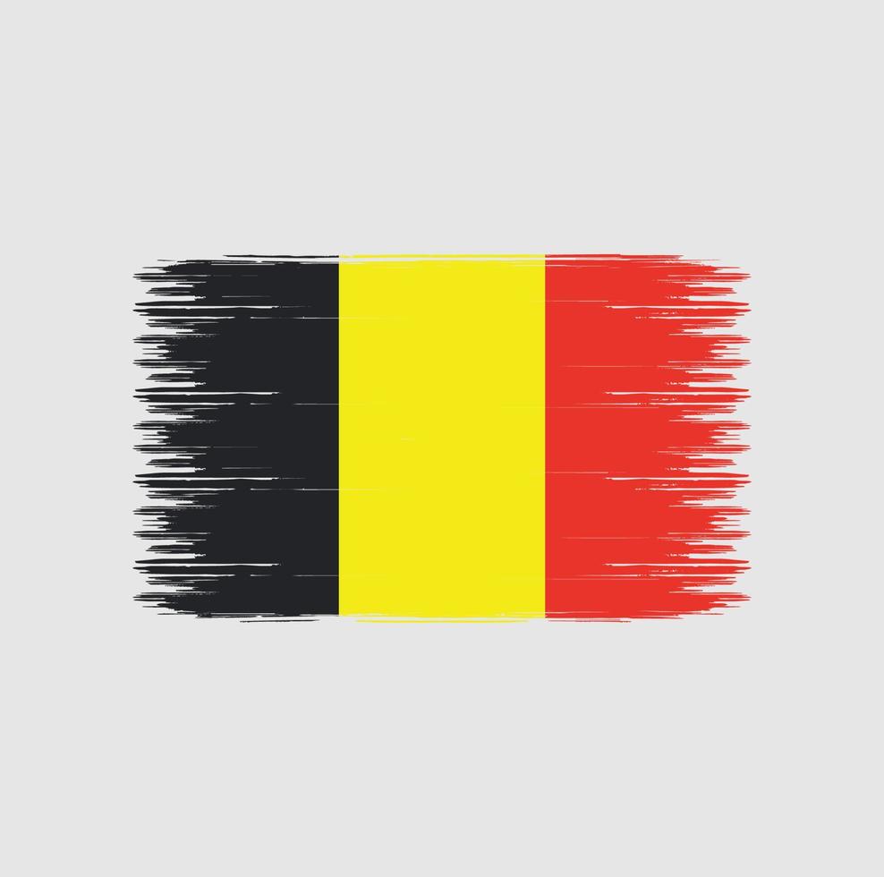 Belgium Flag Brush Strokes. Natonal Flag vector