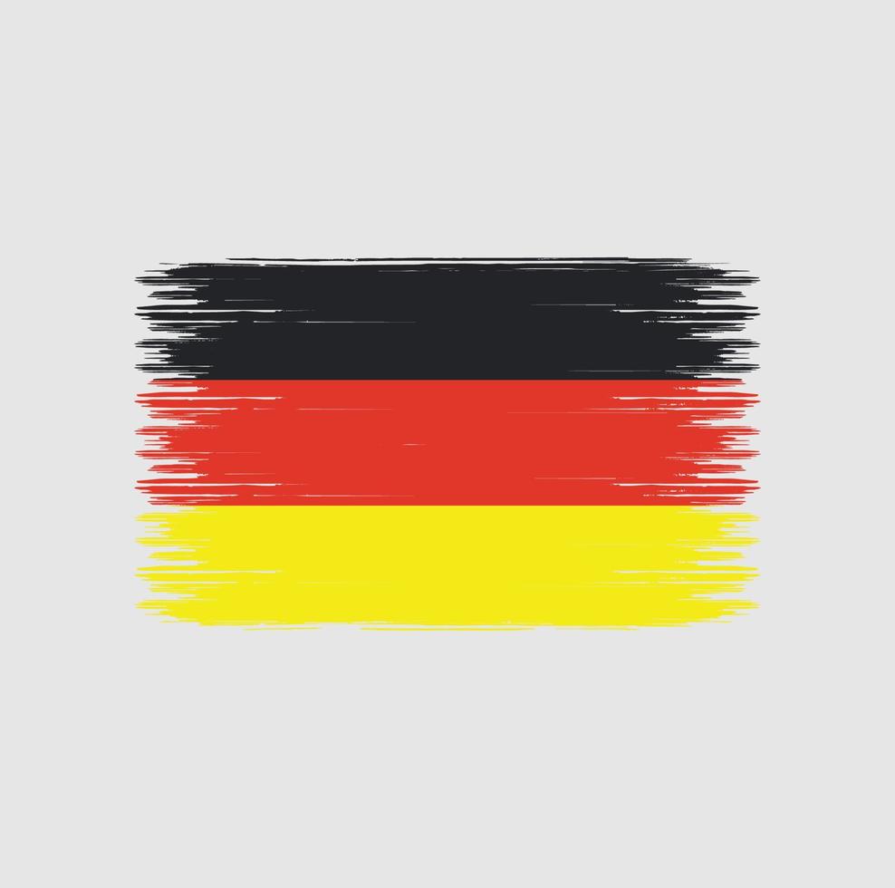 Germany Flag Brush Strokes. Natonal Flag vector