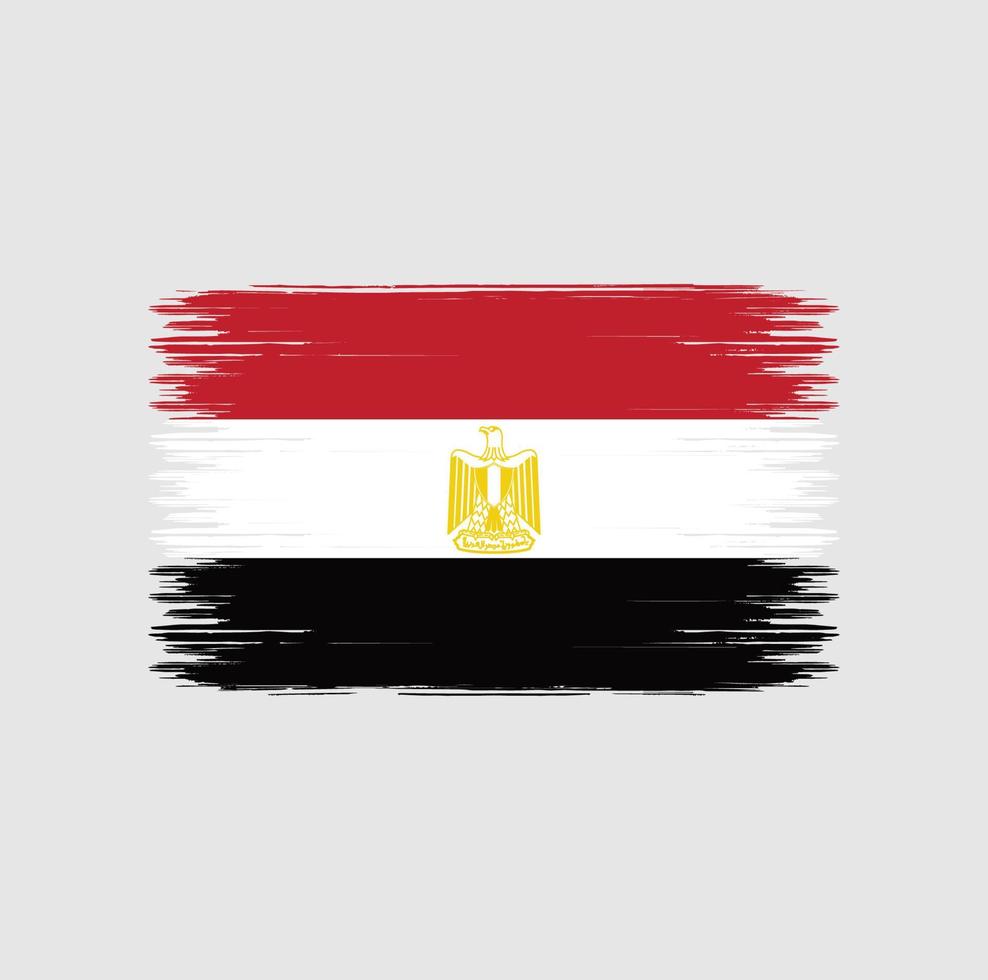 Egypt Flag Brush Strokes. National Flag vector