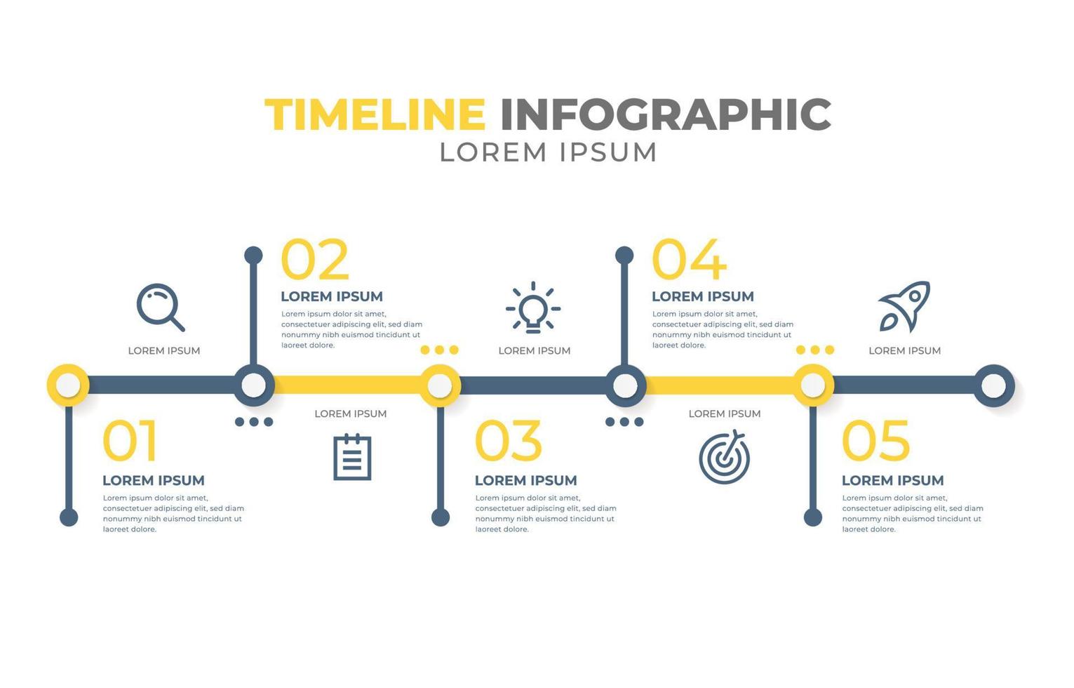 Timeline Infographic Template vector