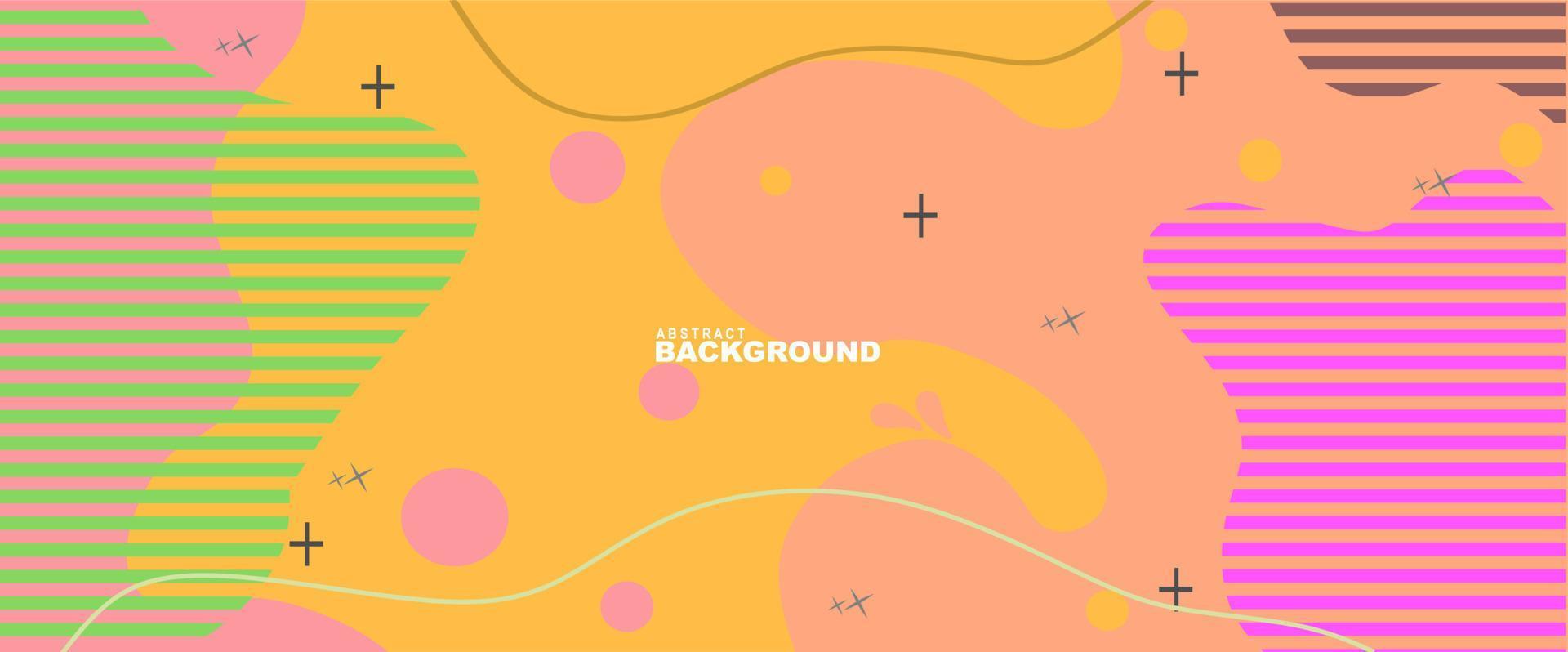 Unique and modern abstract background design with cheerful theme. suitable for use in website design, sales, and social media and music advertising vector