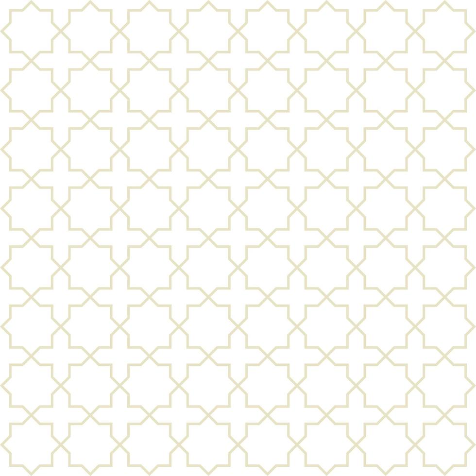 Seamless pattern or Islamic background with geometric style vector