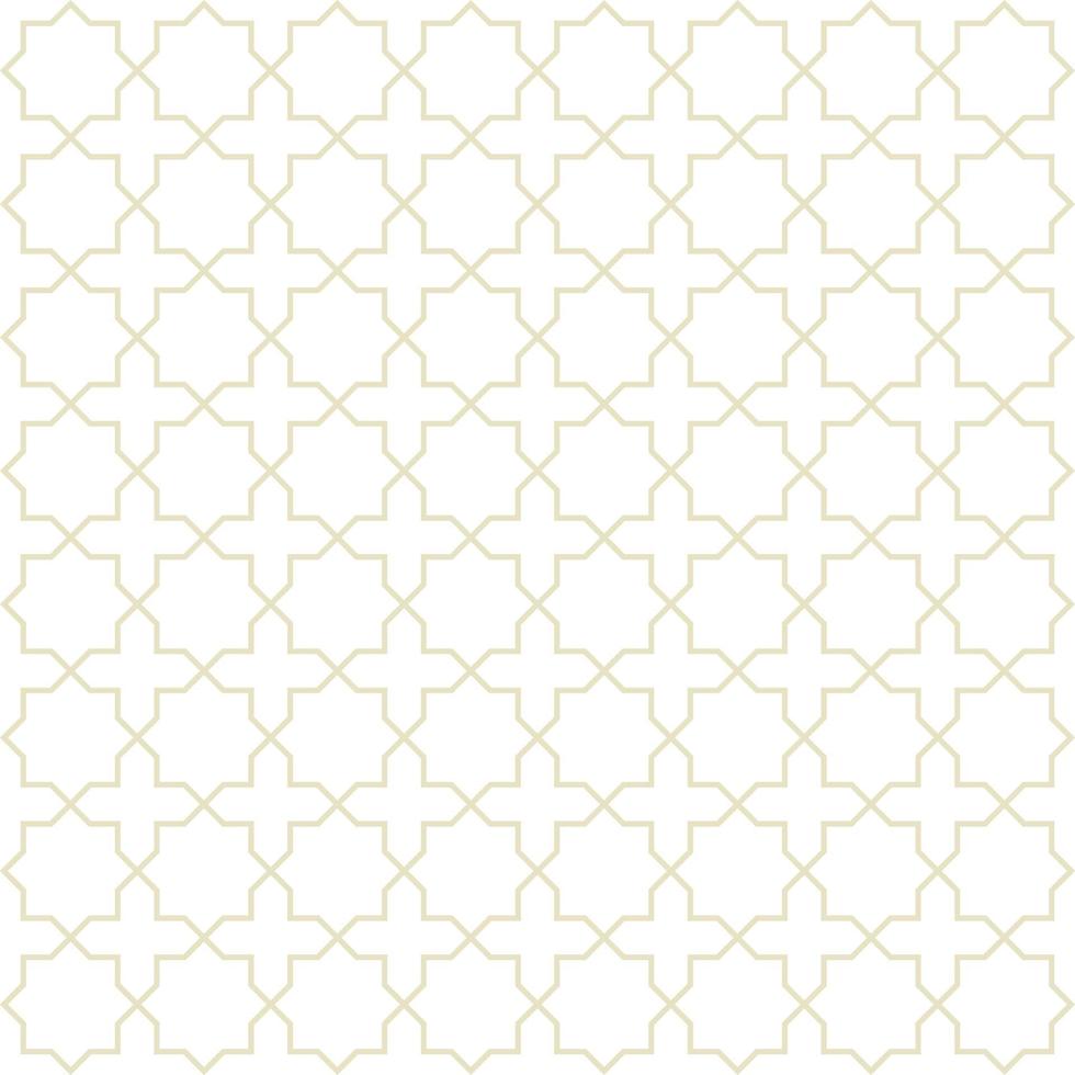 Seamless pattern or Islamic background with geometric style vector