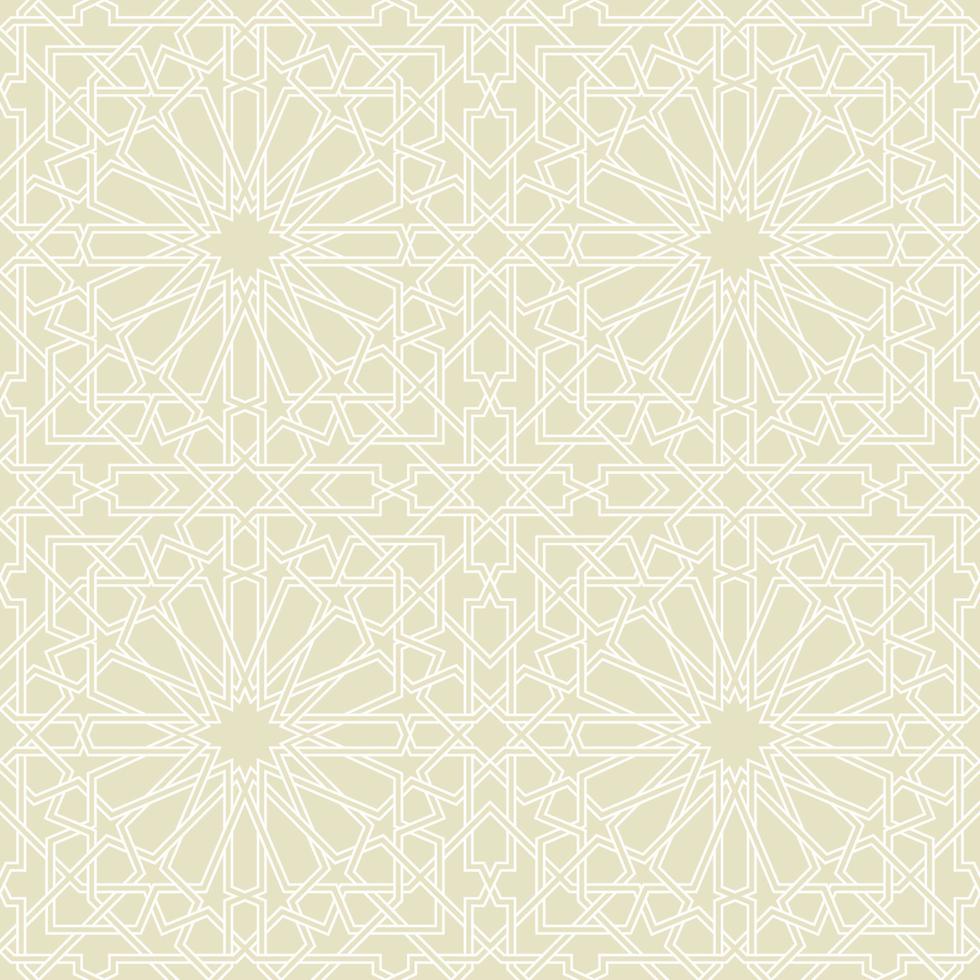 Seamless pattern or Islamic background with geometric style vector