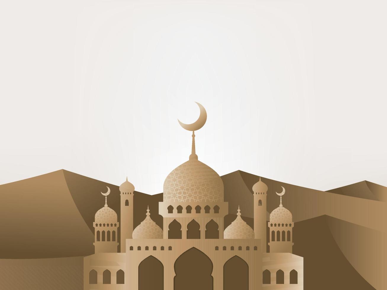 Ramadan greeting card background vector