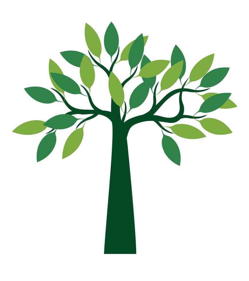árbol verde. ilustración vectorial vector