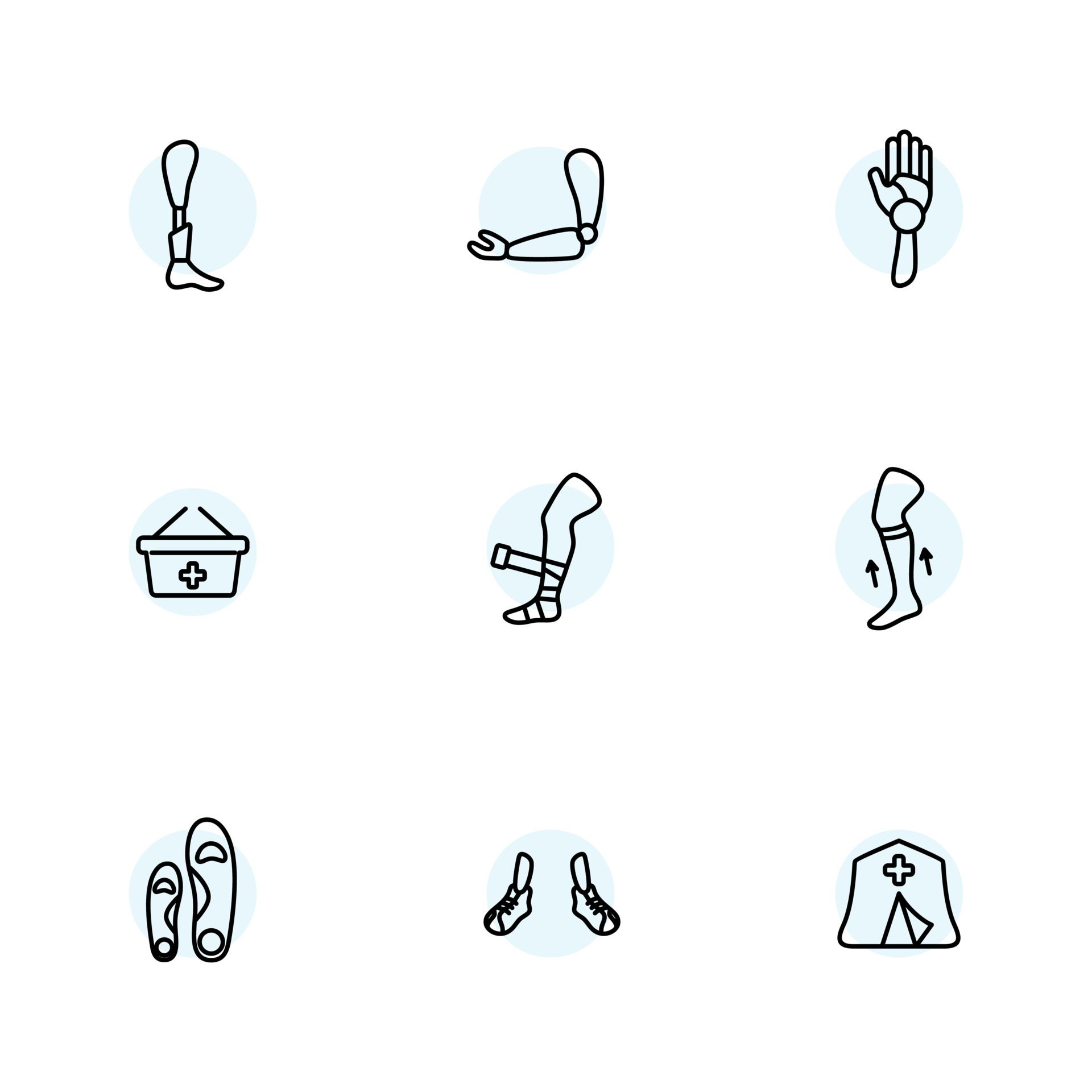 Orthopedic technology medical supply store 6646719 Vector Art at Vecteezy