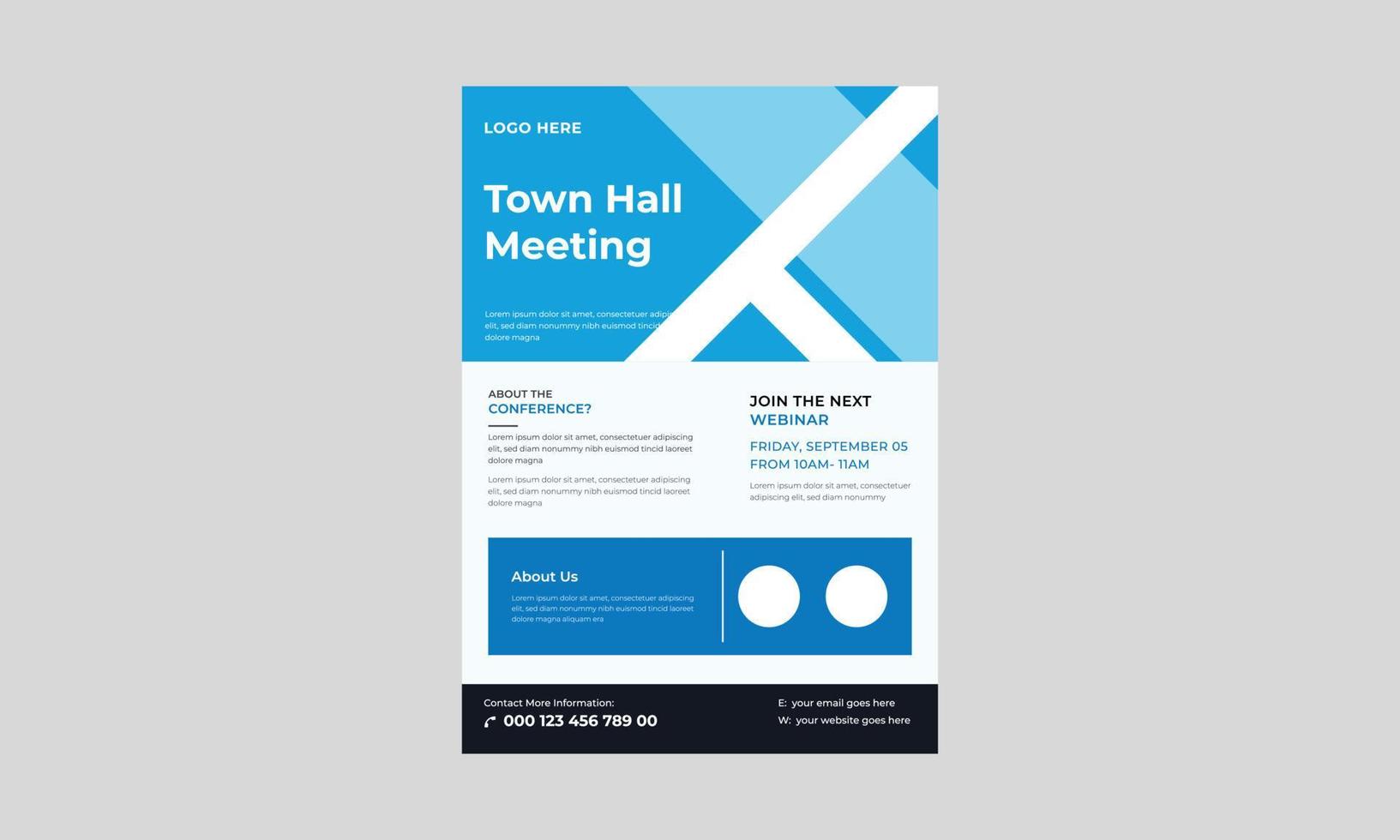 Live webinar invite template, Ecommerce sales marketing live webinar banner invitation, Business Conference live webinar flyer. vector